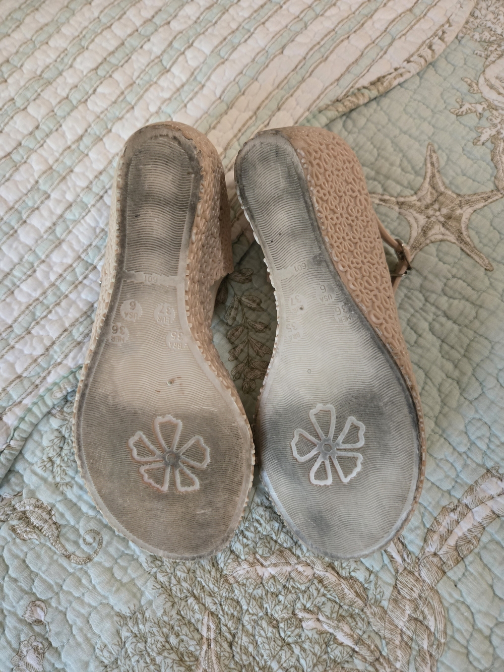 🌷Adorable Pinky Nude Jelly Mary Jane Wedges 7 - Picture 5 of 9